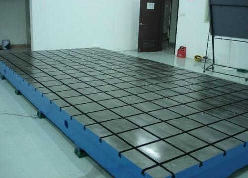 青島量具廠鑄鐵平臺按圖澆鑄鑄鐵試驗平臺槽參數可調