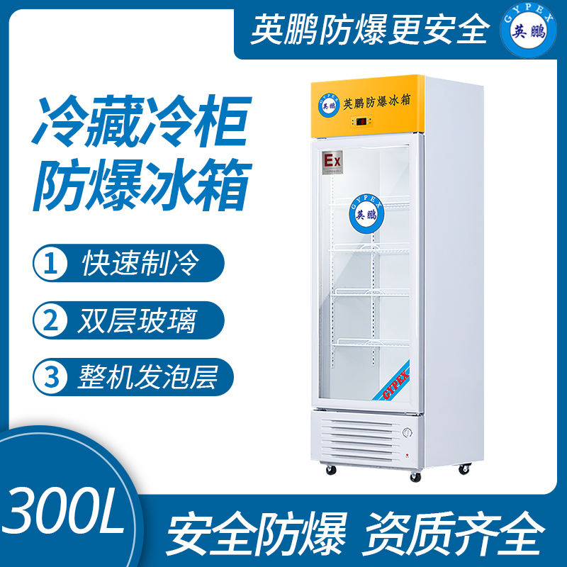 中山英鵬特種工業-醫用-實驗室-化工防爆冰箱-立式冷藏 300L  廠家直銷