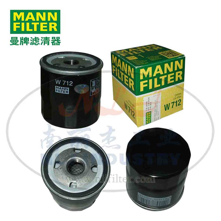 MANN-FILTER(曼牌濾清器)機油濾清器濾芯W712