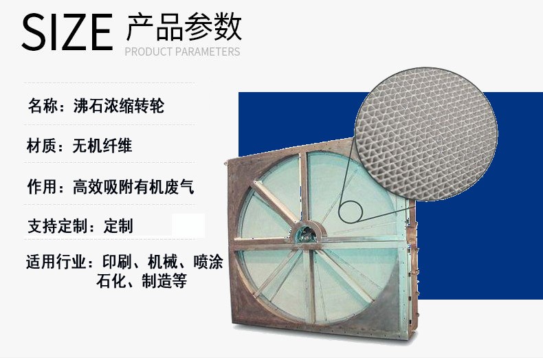 廠家直銷沸石濃縮轉輪  廢氣處理分子篩轉輪誠招代理