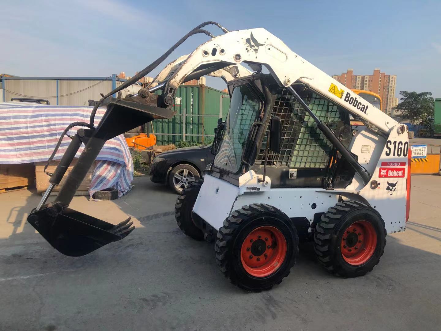原裝進口山貓s160滑移裝載機，小型裝載機，四驅小型挖機，多功能車