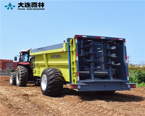工廠貨源批發大型農用撒肥機 拖拉機帶的揚糞機 濕糞拋糞車