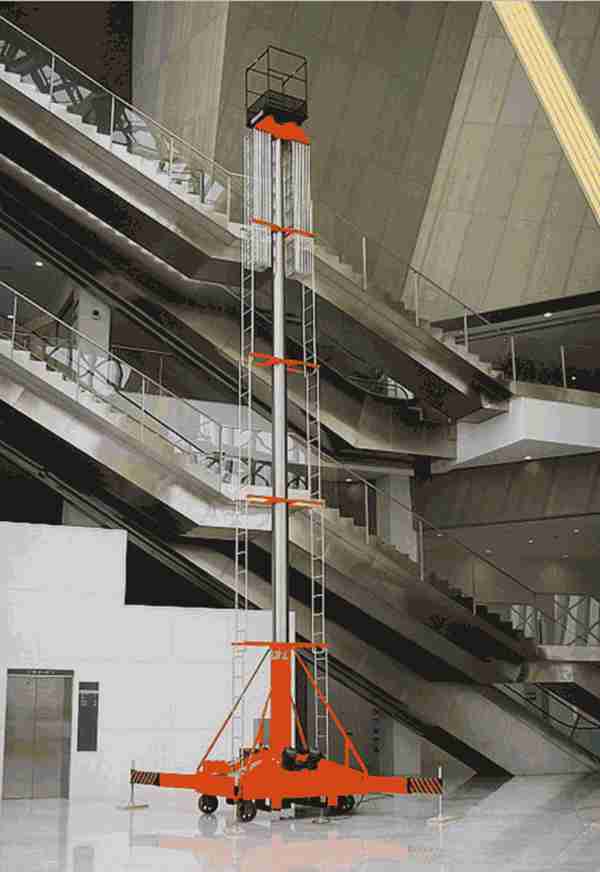 孝感市 孝南區啟運直銷套缸式升降機 小型室內作業平臺
