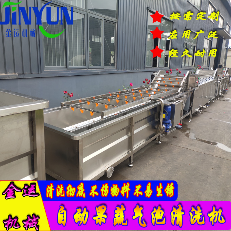 大型商用果蔬氣泡清洗機(jī)  工業(yè)用小白菜清洗設(shè)備  大棗清洗機(jī)  不銹鋼材質(zhì)