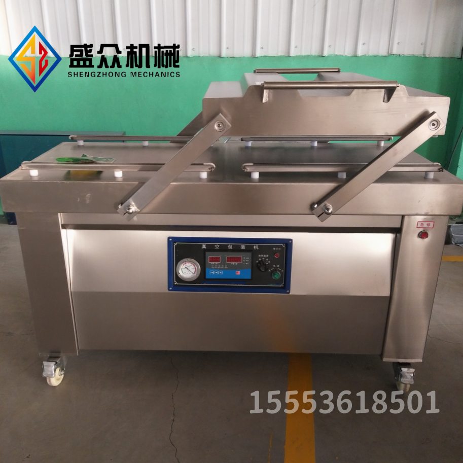 廣式臘腸真空包裝機(jī) 海鮮醬料包雙室真空包裝機(jī) 牛肉干真空封口機(jī)